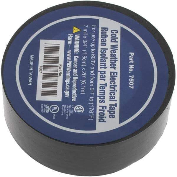 Value Collection - 3/4" x 20', Black Vinyl Electrical Tape - Strong Tooling