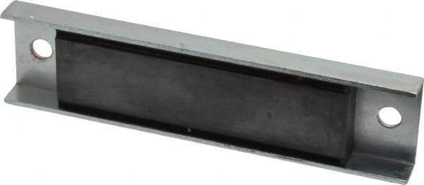 Eclipse - 45 Max Pull Force Lb, 5-1/2" Long x 1-3/8" Wide x 1/2" Thick, Rectangular Channel, Ceramic Fixture Magnet - 212°F Max Operating Temp, 0.01" Mounting Hole Diam, Stainless Steel Housing - Strong Tooling