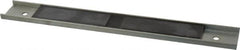 Eclipse - 15 Max Pull Force Lb, 12" Long x 1-1/2" Wide x 11/32" Thick, Rectangular Channel, Ceramic Fixture Magnet - 212°F Max Operating Temp, 0.01" Mounting Hole Diam, Stainless Steel Housing - Strong Tooling