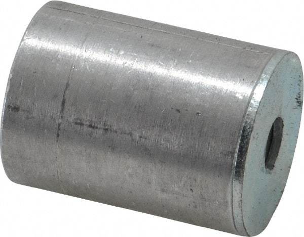 Mag-Mate - 1/4-2 Thread, 1" Diam, 1-5/16" High, 43 Lb Average Pull Force, Neodymium Rare Earth Pot Magnet - 5/16" Tapped Hole Depth, Aluminum Insulated - Strong Tooling