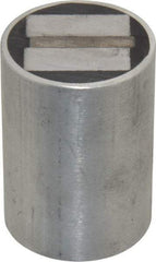 Mag-Mate - 5/16-18 Thread, 1-1/2" Diam, 2-1/16" High, 102 Lb Average Pull Force, Neodymium Rare Earth Pot Magnet - 5/16" Tapped Hole Depth, Aluminum Insulated - Strong Tooling