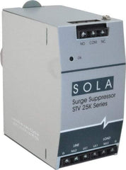 Sola/Hevi-Duty - 2.56 Inch Long x 4.87 Inch Wide x 4-3/4 Inch Deep, Hardwired Surge Protector - DIN Rail Mount, 120 V, 50 kA Surge Protection - Strong Tooling