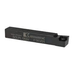 Kennametal - SCLP, Left Hand Cut, 5° Lead Angle, 1/2" Shank Height x 1/2" Shank Width, Positive Rake Indexable Turning Toolholder - 3-1/2" OAL, CP..32.5. Insert Compatibility, Series Screw-On - Strong Tooling