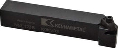 Kennametal - External Thread, Left Hand Cut, 19.05mm Shank Width x 19.05mm Shank Height Indexable Threading Toolholder - 114.3mm OAL, N.2L Insert Compatibility, NS Toolholder, Series Top Notch - Strong Tooling