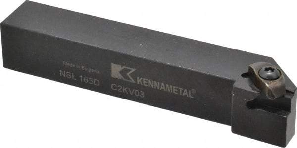 Kennametal - External Thread, Left Hand Cut, 25.4mm Shank Width x 25.4mm Shank Height Indexable Threading Toolholder - 152.4mm OAL, N.3L Insert Compatibility, NS Toolholder, Series Top Notch - Strong Tooling