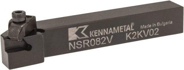 Kennametal - External Thread, Right Hand Cut, 12.7mm Shank Width x 12.7mm Shank Height Indexable Threading Toolholder - 88.9mm OAL, N.2R Insert Compatibility, NS Toolholder, Series Top Notch - Strong Tooling