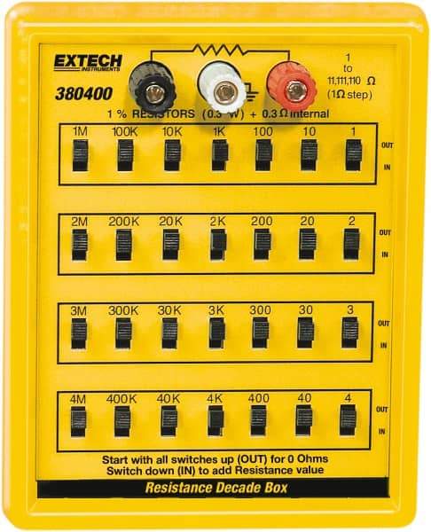 Extech - 1 to 110 k Ohm, Earth Ground Resistance Tester - No Batteries Required, 1 to 110 Resolution - Strong Tooling