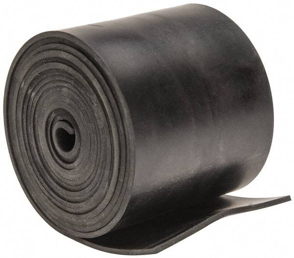 Made in USA - 1/16" Thick x 2" Wide x 60" Long, Plain Backed Neoprene Rubber Strip - Stock Length, 70 Shore A Durometer, 2,500 psi Tensile Strength, -40 to 225°F, Black - Strong Tooling