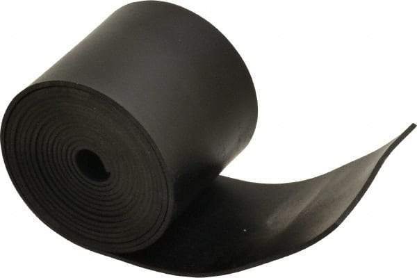 Made in USA - 1/16" Thick x 2" Wide x 60" Long, Buna-N Rubber Strip - Stock Length, 70 Shore A Durometer, 800 to 1,000 psi Tensile Strength, -20 to 170°F, Black - Strong Tooling