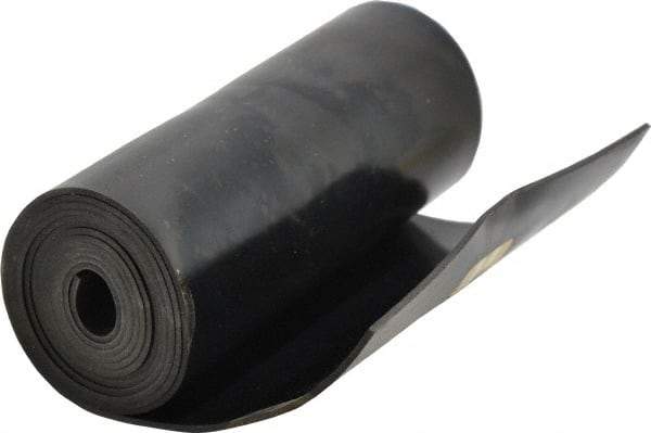 Made in USA - 1/16" Thick x 6" Wide x 60" Long, Buna-N Rubber Strip - Stock Length, 70 Shore A Durometer, 800 to 1,000 psi Tensile Strength, -20 to 170°F, Black - Strong Tooling