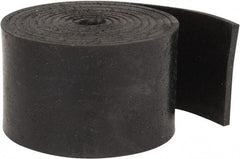 Made in USA - 1/8" Thick x 2" Wide x 60" Long, Buna-N Rubber Strip - Stock Length, 70 Shore A Durometer, 800 to 1,000 psi Tensile Strength, -20 to 170°F, Black - Strong Tooling