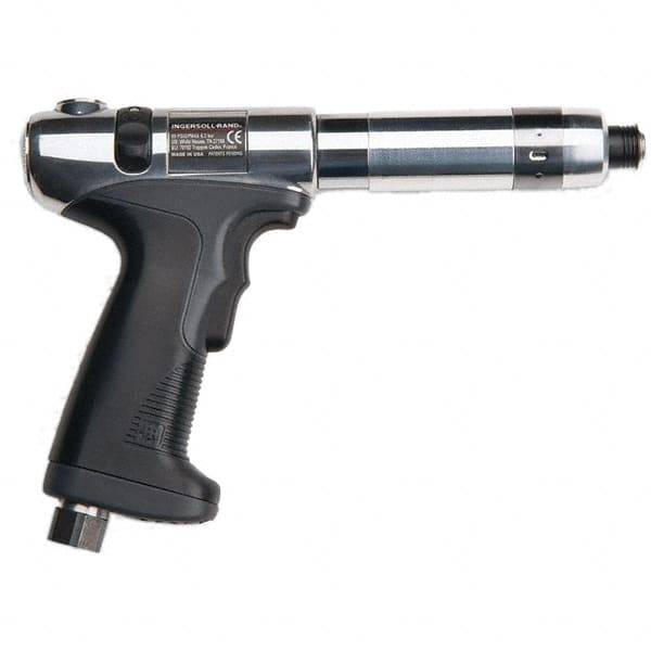 Ingersoll-Rand - 1/4" Bit Holder, 500 RPM, Pistol Grip Handle Air Screwdriver - 2.7 to 9.7 In/Lb Torque, 4 CFM - Strong Tooling