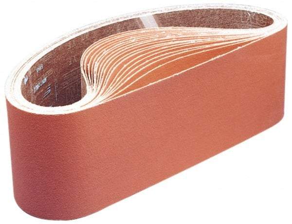 3M - 52" Wide x 103" OAL, 180 Grit, Aluminum Oxide Abrasive Belt - Aluminum Oxide, Very Fine, Coated, F Weighted Paper Backing, Series 366UZ - Strong Tooling