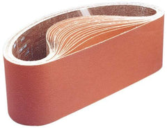 3M - 4" Wide x 106" OAL, 120 Grit, Silicon Carbide Abrasive Belt - Silicon Carbide, Fine, Coated, YF Weighted Cloth Backing, Wet/Dry, Series 461F - Strong Tooling