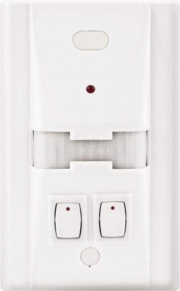 Hubbell Wiring Device-Kellems - 1,000 Square Ft. Coverage, Infrared Motion Sensor Wall Switch - 600 at 120 V Incandescent, 1,000 at 120 V and 1,800 at 277 V Fluorescent, 120 to 277 VAC, White - Strong Tooling