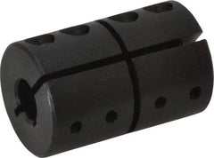 Climax Metal Products - 3/8" Bore, Steel, One Piece Clamping Shaft Collar - 1-1/16" Outside Diam, 1-5/8" Wide - Strong Tooling