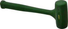 Garland - 16 oz Head 1-1/2" Face Diam Polyurethane Dead Blow Hammer - 10" OAL, Polyurethane Handle - Strong Tooling