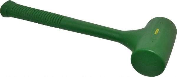 Garland - 48 oz Head 2-3/8" Face Diam Polyurethane Dead Blow Hammer - 14-1/2" OAL, Polyurethane Handle - Strong Tooling