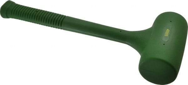 Garland - 58 oz Head 2-1/2" Face Diam Polyurethane Dead Blow Hammer - 15-1/2" OAL, Polyurethane Handle - Strong Tooling