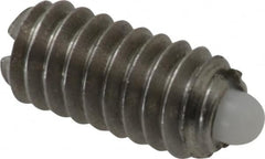 Gibraltar - 1/4-20, 17/32" Thread Length, 0.078" Plunger Projection, Stainless Steel Threaded Spring Plunger - 0.119" Max Plunger Diam, 0.531" Plunger Length, 3 Lb Init End Force, 10.5 Lb Final End Force - Strong Tooling