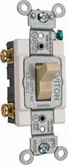 Leviton - 1 Pole, 120 to 277 VAC, 15 Amp, Commercial Grade, Toggle, Wall and Dimmer Light Switch - 1.31 Inch Wide x 4.06 Inch High - Strong Tooling