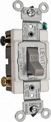 Leviton - 2 Pole, 120 to 277 VAC, 20 Amp, Commercial Grade, Toggle, Wall and Dimmer Light Switch - 1.31 Inch Wide x 4.06 Inch High - Strong Tooling