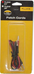 Fluke - Black/Red Electrical Test Equipment Patch Cord Set - Use with Test Equipment - Strong Tooling