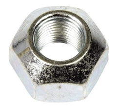 Dorman - 9/16-18 Zinc Finish Open Wheel Nut - 1" Hex, 21/32" OAL, 90° Seat Angle - Strong Tooling