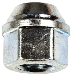 Dorman - M12-1.5 Zinc Finish Open Wheel Nut - 19mm Hex, 20.5mm OAL, 60° Seat Angle - Strong Tooling