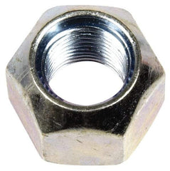 Dorman - 1/2-20 Zinc Finish Open Wheel Nut - 13/16" Hex, 5/8" OAL, 90° Seat Angle - Strong Tooling