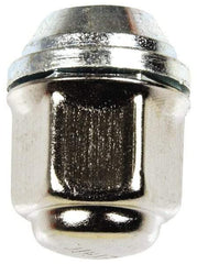 Dorman - M12-1.5 Stainless Finish Capped Wheel Nut - 19mm Hex, 29.5mm OAL, 60° Seat Angle - Strong Tooling