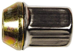 Dorman - M12-1.5 Stainless Finish Capped Wheel Nut - 19mm Hex, 32mm OAL, 60° Seat Angle - Strong Tooling