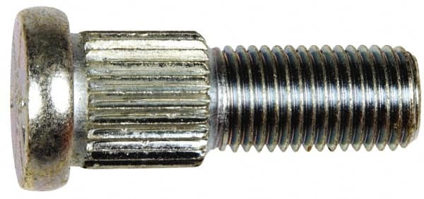 Dorman - 7/16-20 Serrated Bolt Wheel Stud - 0.555" Knurl, 1-7/16" OAL, 17/32" Shoulder Length - Strong Tooling