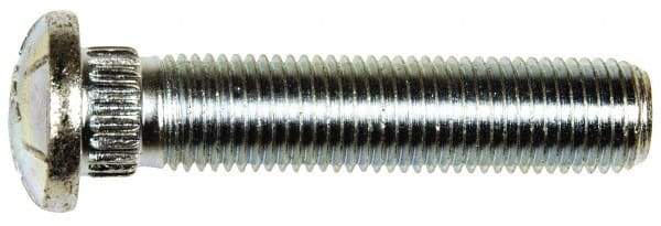 Dorman - 7/16-20 Serrated Bolt Wheel Stud - 0.475" Knurl, 2-1/8" OAL, 3/16" Shoulder Length - Strong Tooling