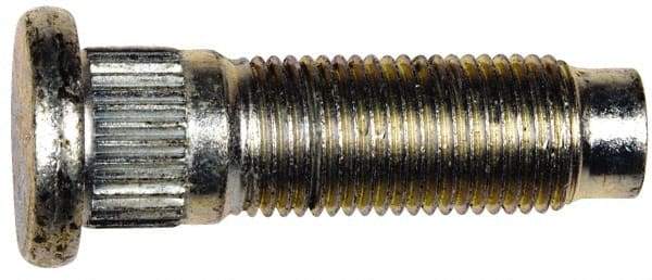 Dorman - 1/2-20 Serrated Bolt Wheel Stud - 0.545" Knurl, 1-3/4" OAL, 7/16" Shoulder Length - Strong Tooling