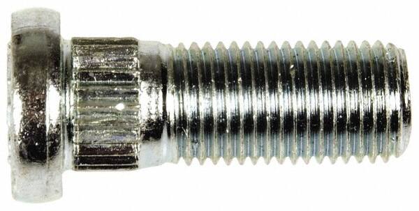 Dorman - M12-1.25 Serrated Bolt Wheel Stud - 13mm Knurl, 32mm OAL, 10mm Shoulder Length - Strong Tooling