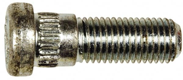 Dorman - M12-1.5 Serrated Bolt Wheel Stud - 14.1mm Knurl, 38.5mm OAL, 11.5mm Shoulder Length - Strong Tooling