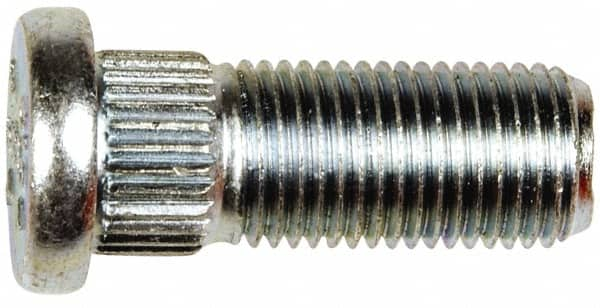 Dorman - M12-1.25 Serrated Bolt Wheel Stud - 12.83mm Knurl, 32.5mm OAL, 7mm Shoulder Length - Strong Tooling