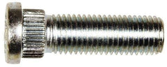 Dorman - M12-1.5 Serrated Bolt Wheel Stud - 14.3mm Knurl, 41.5mm OAL, 6.5mm Shoulder Length - Strong Tooling