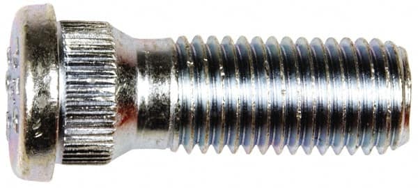 Dorman - M12-1.5 Serrated Bolt Wheel Stud - 14.3mm Knurl, 35.5mm OAL, 6.5mm Shoulder Length - Strong Tooling