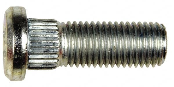 Dorman - M12-1.5 Serrated Bolt Wheel Stud - 12.95mm Knurl, 36mm OAL, 8mm Shoulder Length - Strong Tooling