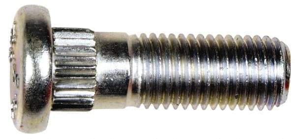 Dorman - M12-1.5 Serrated Bolt Wheel Stud - 12.9mm Knurl, 37.5mm OAL, 13mm Shoulder Length - Strong Tooling