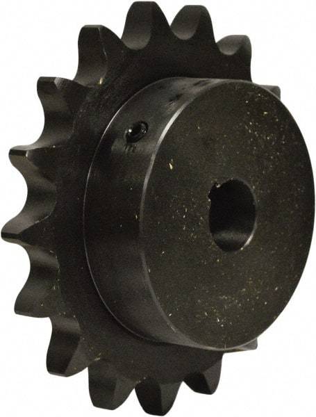 U.S. Tsubaki - 15 Teeth, 5/8" Chain Pitch, Chain Size 50, Finished Bore Sprocket - 1-3/8" Bore Diam, 3" Pitch Diam, 3.32" Outside Diam - Strong Tooling