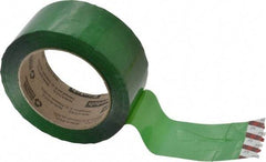 3M - 2" x 110 Yd Green Rubber Adhesive Sealing Tape - Polypropylene Film Backing, 1.9 mil Thick, 44 Lb Tensile Strength, Series 371 - Strong Tooling