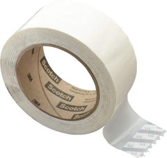 3M - 2" x 110 Yd White Rubber Adhesive Sealing Tape - Polypropylene Film Backing, 1.9 mil Thick, 44 Lb Tensile Strength, Series 371 - Strong Tooling