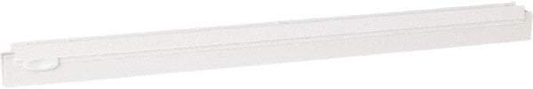 Vikan - 24" Rubber Blade Squeegee Refill - Double Edge, White, Plastic Holder - Strong Tooling