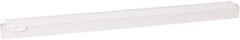 Vikan - 24" Rubber Blade Squeegee Refill - Double Edge, White, Plastic Holder - Strong Tooling