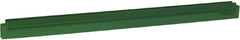 Vikan - 24" Rubber Blade Squeegee Refill - Double Edge, Green, Plastic Holder - Strong Tooling