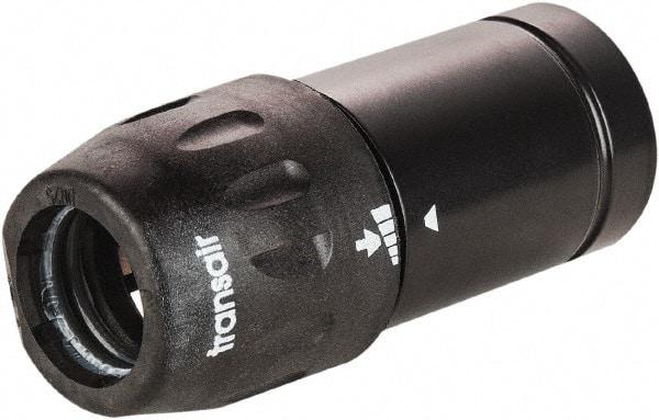 Transair - 2-1/2" ID, 63mm OD, 63 mm to 40 mm Plug-In Reducer - Plastic, 232 Max psi, 3-7/8" Long - Strong Tooling