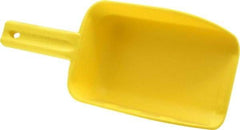 Remco - 32 oz Yellow Polypropylene Flat Bottom Scoop - 4.3" Wide x 3" Deep Bowl, 4-1/2" Handle Length, 11-1/2" OAL - Strong Tooling